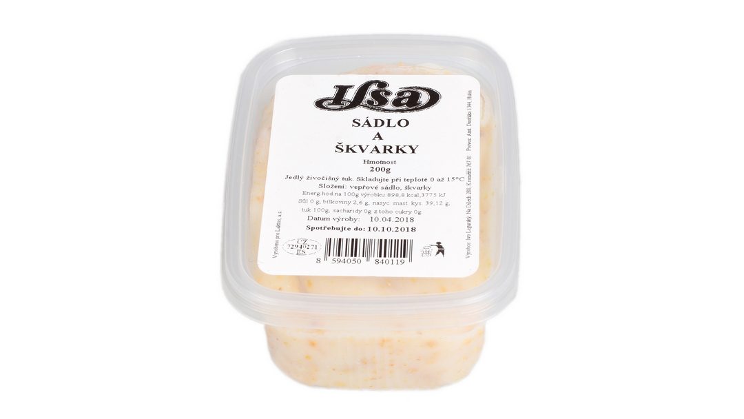 Sádlo a škvarky 200 g