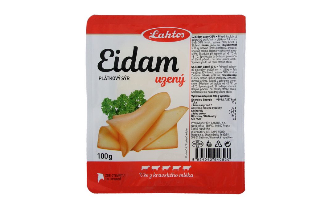 Eidam uzené plátky 100g