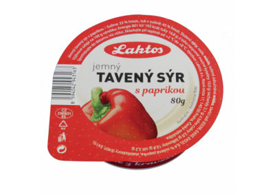 Tavený sýr jemný 45%-s paprikou 80 g