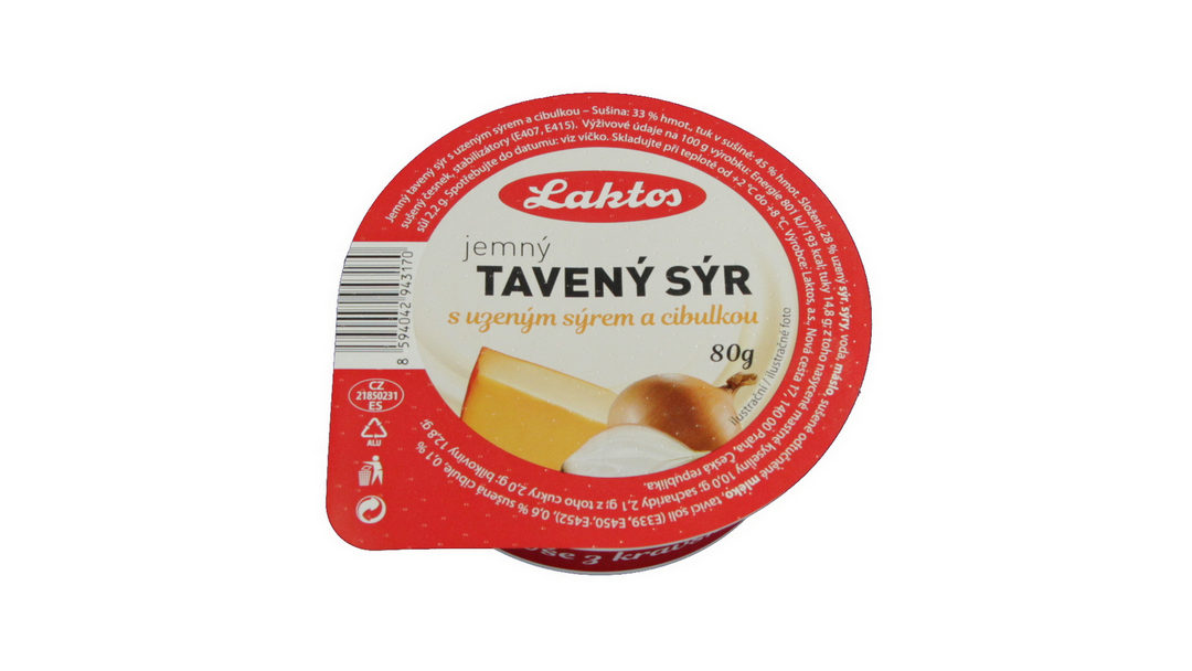 Tavený sýr s uzeným a cibulkou 80 g