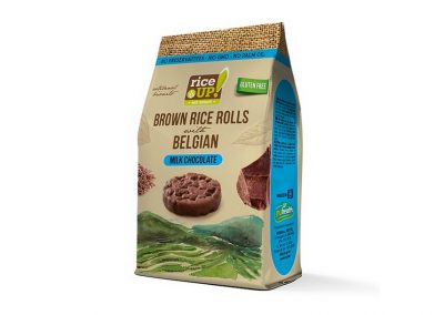 Rýžové minichlebíčky s mléčnou belgickou čokoládou 50 g