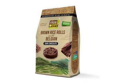 Rýžové minichlebíčky s hořkou belgickou čokoládou 50 g